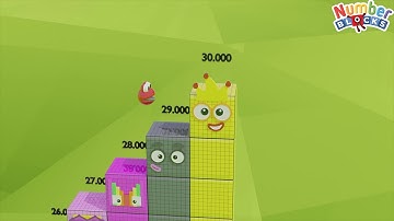Looking for Numberblobs Jump Step Up from Numberblocks 1000 to 30,000 COLOURBLOCKS standing tall