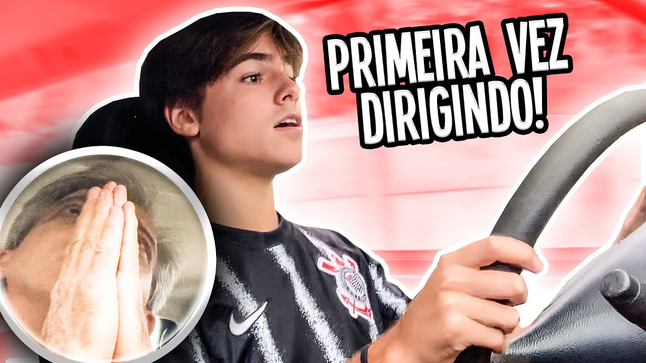 MINHA PRIMEIRA VEZ DIRIGINDO!! Olha a reação do meu pai! - YouTube