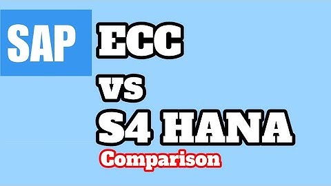 ✅Important: SAP ECC vs SAP S4 HANA Software Comparison|SAP Consultant Tamil