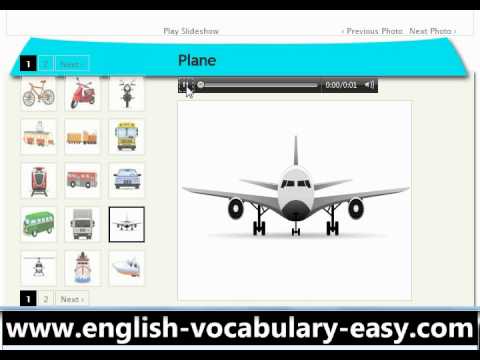 English Vocabulary Transport (http://www.facile-anglais.com)