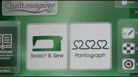 Quiltmagine Update Home Screen & Helps