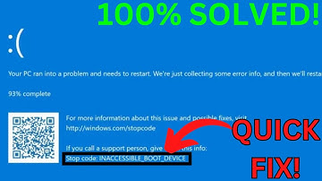 How to Fix INACCESSIBLE BOOT DEVICE in Windows 11 / Windows 10 - Stop code Inaccessible Boot Device