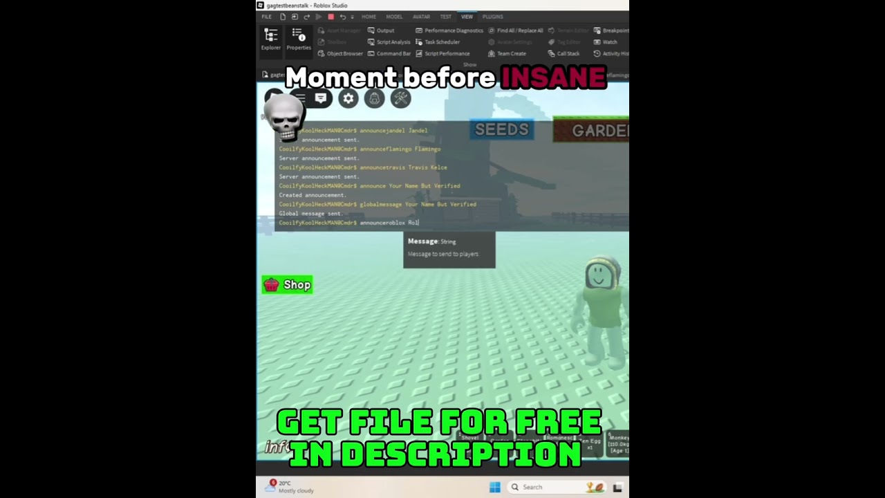 INSANE Grow A Garden Beanstalk Update Free Uncopylocked! 😱 #farrukhqureshi 