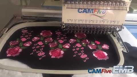 OUR CAMFIVE EMBROIDERY MACHINE MAKES BEAUTIFUL EMBROIDERY, THEY ARE PERFECT 🌺🌸🌼 | CAMFive EMB
