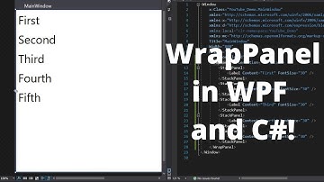 WrapPanel Control in WPF  - How to Create a Responsive Desktop Application in WPF