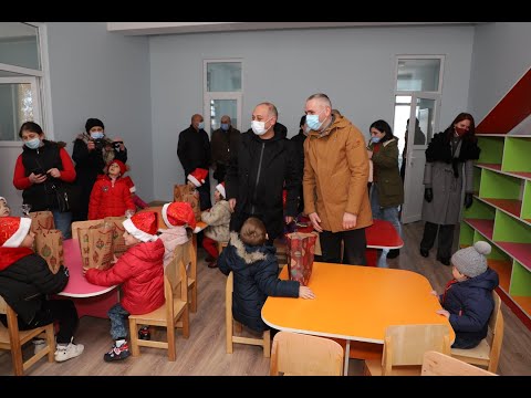 ქარელში დევნილთა დასახლების მიმდებარე ტერიტორიაზე საბავშვო ბაღი აშენდა