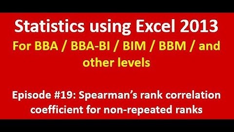 Episode #19: Spearman