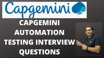 Capgemini Automation Testing Interview Questions| Capgemini Testing Interview Questions