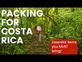 What to Pack for Costa Rica: Our Recommended Essential Items You MUST bring!