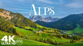 Beautiful scenery ALPS - Scenic Relaxation Film With Calming Music - 4K HD video