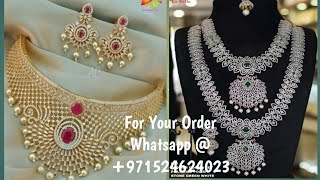 BEAUTIFUL PARTY WEAR NECK SETS ||For your Order WhatsApp @ +971524624023
