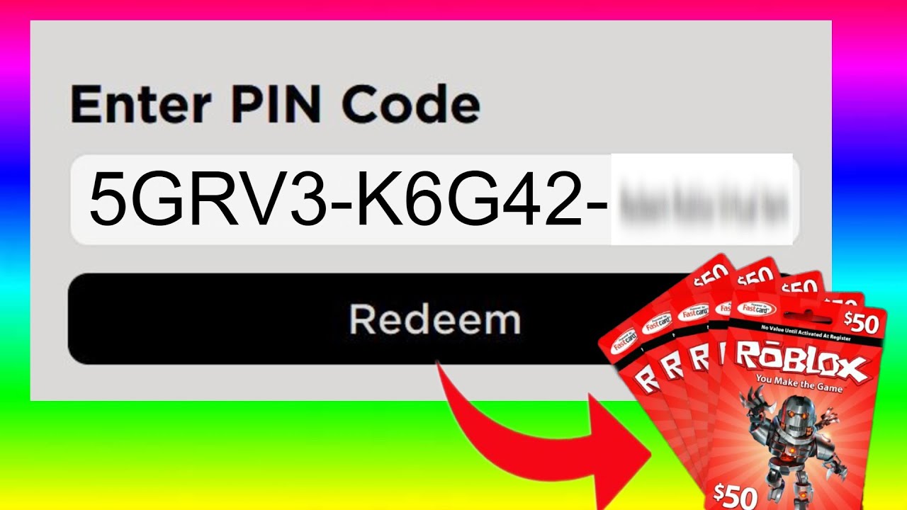 Robux gift card codes