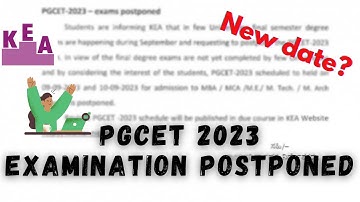Best Opportunity to crack PGCET 2023 Exam Postponed🤩 || When is PGCET exam?