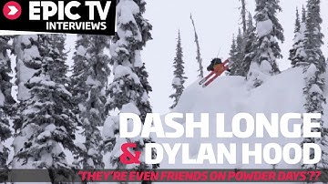 Dash Longe and Dylan Hood Volkl shoot Chamonix interviews with EpicTV