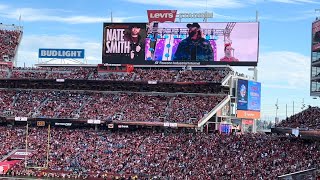 Lions @ 49ers NFC CHAMPIONSHIP 2024 | Pregame Performance: Nate Smith 🎤