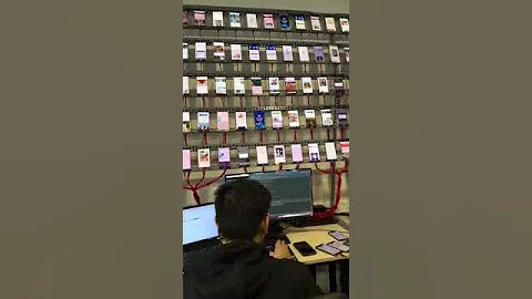 A Phone Bot Farm In Action 
