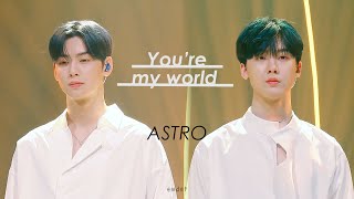 [ASTRO] 아스트로 - You’re my world 히든트랙2 직캠 교차편집 색보정 (Stage mix   Color grading)