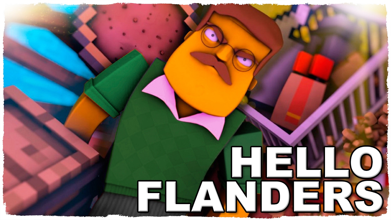 Hello Neighbor En Minecraft En La Dimension De Los Simpson - roblox vecinos cinemapichollu