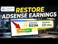 How to restore AdSense earnings with Google PageSpeed insights - Step By Step