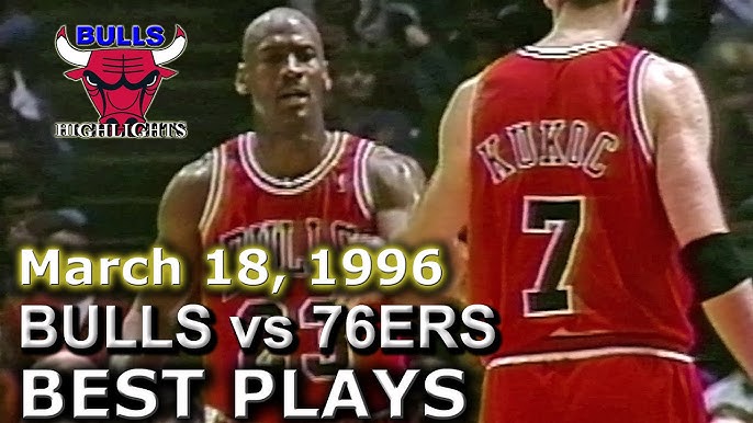 Bulls vs. Sixers - 1996 (72-10 season) Michael Jordan 48 points in 3 qtrs 