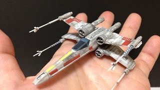 プラモ作成 スターウォーズ ビークルモデル Xウイング・スターファイター