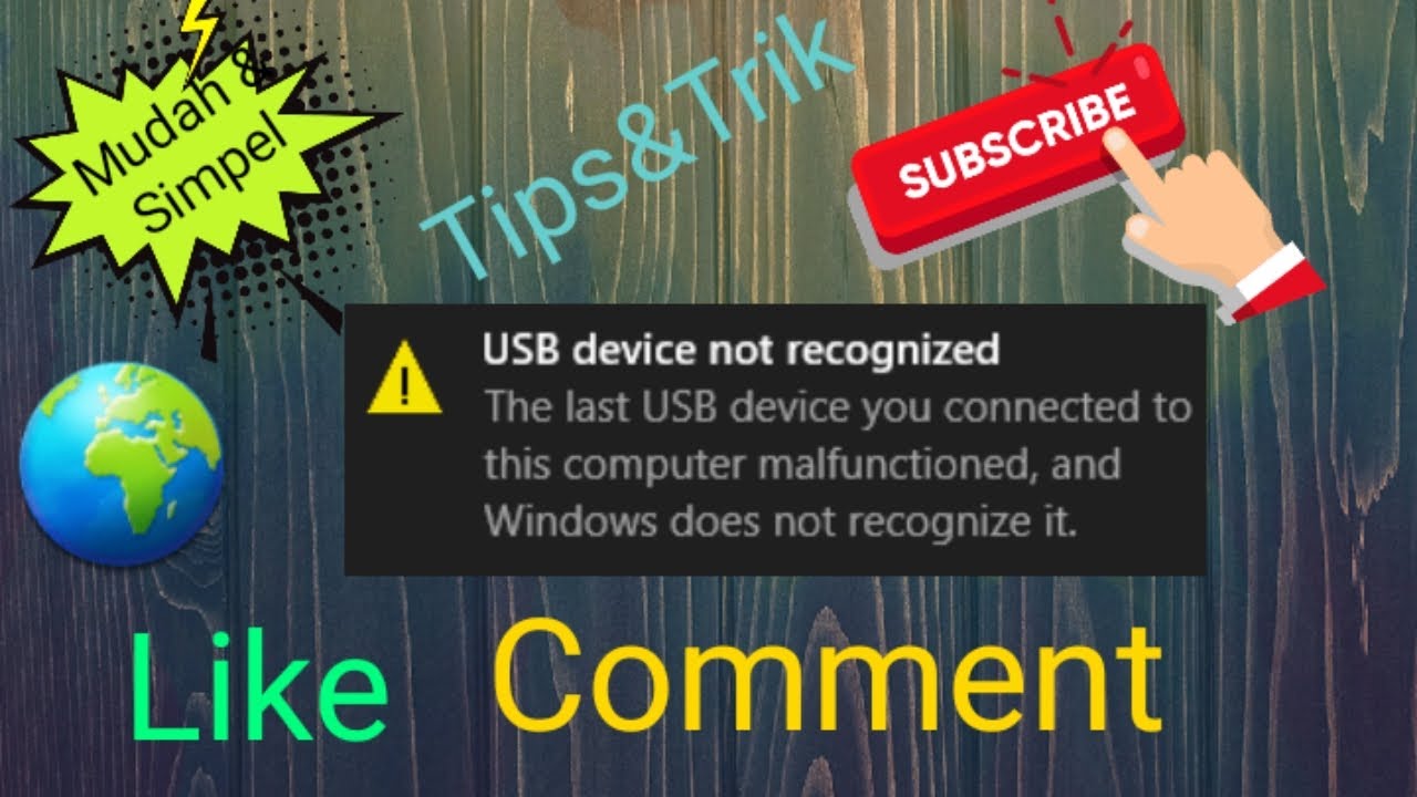 cara mengatasi usb device not recognized windows 7