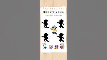 Brain Test level 319 find the real shadow