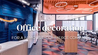 A Modern Office Design for a Famous E-commerce Company | With Self-Adhesive Films