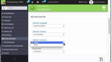 Change default language in PrestaShop 1.6
