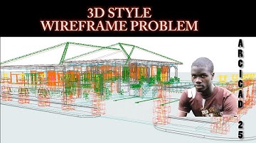 How to turn off 3D wireframe in ArchiCAD.