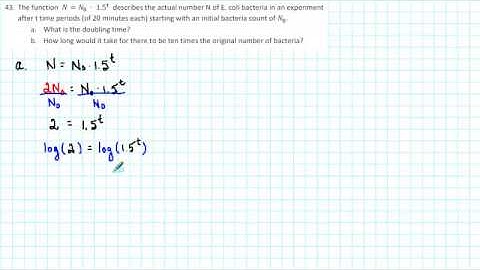 1105 RP2 043 - Using an Exponential Model