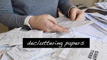 KonMari Method Decluttering // Papers
