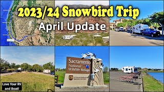 Snowbird Trip April 2024 Update - Desert Camping, California Birdwatching and Oregon Coast