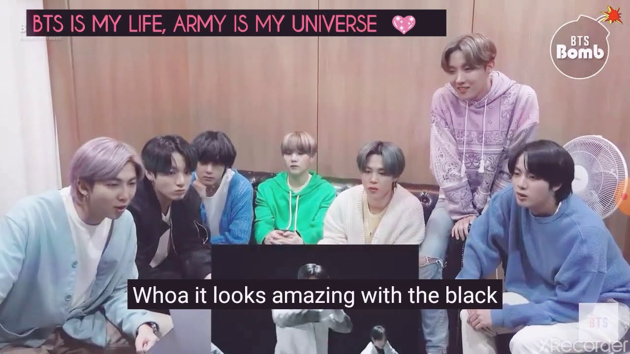 ENG BTS REACTION BLACK 🇰🇷💖 - YouTube