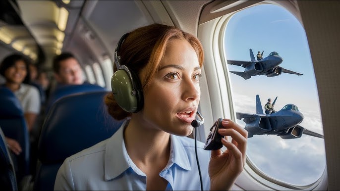 She Was only a Passenger in 13F— Until the F-22 pilots heard her call sign  and stood in salute.