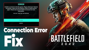 How to fix Battlefield 2042 Connection Error | 2024