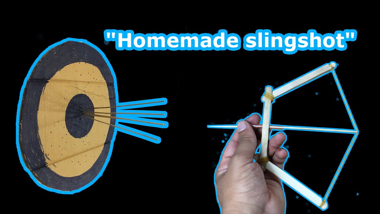 "A slingshot to build at home because i know you are bored" YouTube