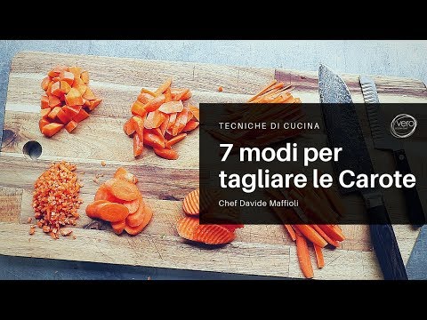 Video: Come si tagliano le carote?