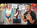 LEAVING THE HOUSE IN A BIKINI PRANK TO SEE HOW MY HUSBAND REACTS **HE FREAKED OUT**