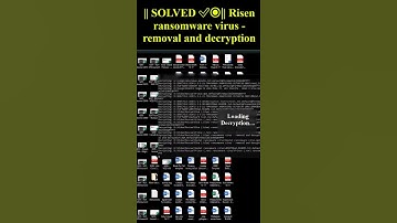 Risen ransomware virus - removal and decryption #shorts #trending #ransomwarevirus