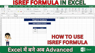 How to use ISREF FORMULA in Excel🔥 #excel #msexcel #eleganceacademy #excelformula #isref