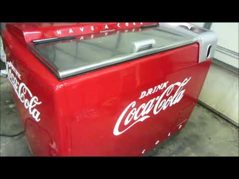 vintage coke refrigerator