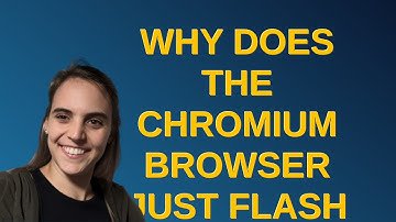 Raspberrypi: Why does the Chromium browser just flash (see gif) when I start it? How can I fix it?