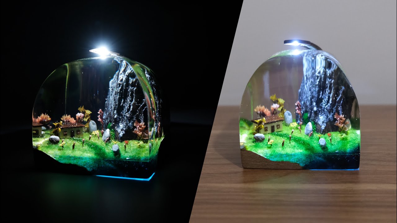 Nature View Epoxy Lamp Resin Art Diorama YouTube