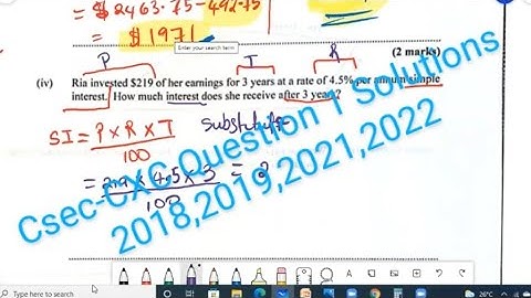 CSEC (CXC) MATHS PAPER 2 QUESTION 1 ALL SOLUTIONS  2018,2019,2021& 2022#cxc ##maths #mathematics