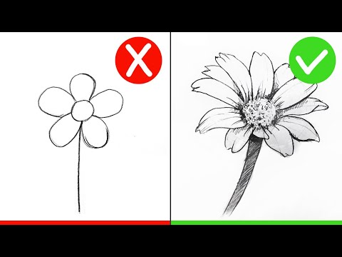  Qualquer pessoa pode desenhar flores: Tutorial de