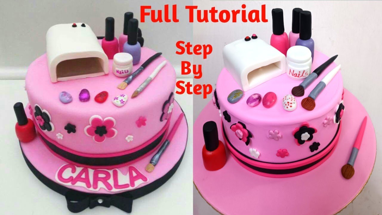 2. Nail polish themed cake - wide 3