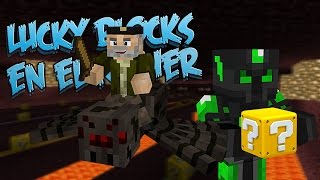 Lucky Block's En El Nether!!  - Willyrex vs sTaXx - Carrera épica Lucky Block's - MINECRAFT
