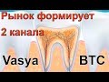 Биткоин - глобальный рост или локальный? Эфириум смотрит туземун. А Vasya и BTC формируют канал.