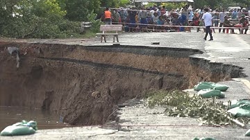 An Giang: Liên tục xảy ra sạt lở trên tuyến quốc lộ 91